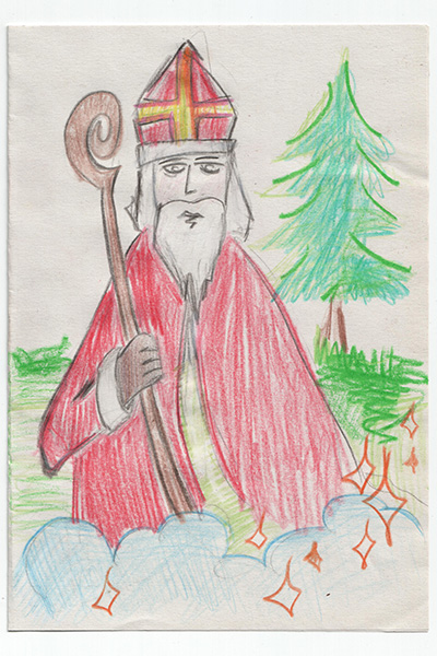 Nikolaus im Wald