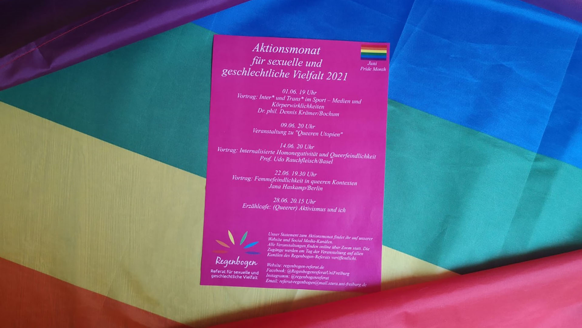Aktionsmonat des Regenbogen-Referats Beitragsbild Aktionsmonat des Regenbogen-Referats