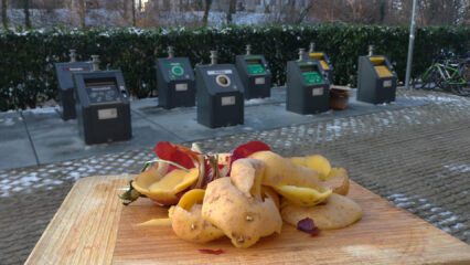 Biomülltrennung im Studierendenwohnheim